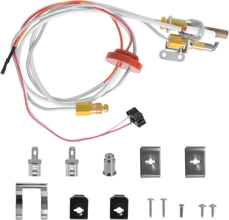 Ketofa SP20824 Pilot Burner Assembly Kit, Replaces SP20754, SP21058, SP21059, SP20800, Compatible for Rheem Ruud and Richmond Water Heater Parts, NG with LP Orifice - Image 1